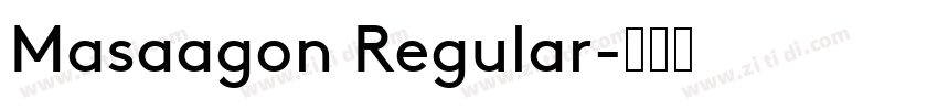 Masaagon Regular字体转换